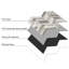 Herringbone 29.6 x 25.3cm Self-adhesive Composite Wall Tiles Pack 5