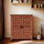 Banc de rempotage avec armoire de rangement et plateau de table en métal pour patio extérieur-114222072