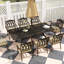 Outsunny 9 Pieces Cast Aluminium Garden Dining Set 8 Seater Bronze Tone