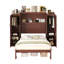 Full Size Bed With 2 Wardrobes, Multifunctional Foldable Bedframe, Walnut, Great For Guest Accommodation Built - In Wardrobes And Shelves, Platform Bedframe Room, Walnut Finish, Wood Construction-2139793956-2139793959