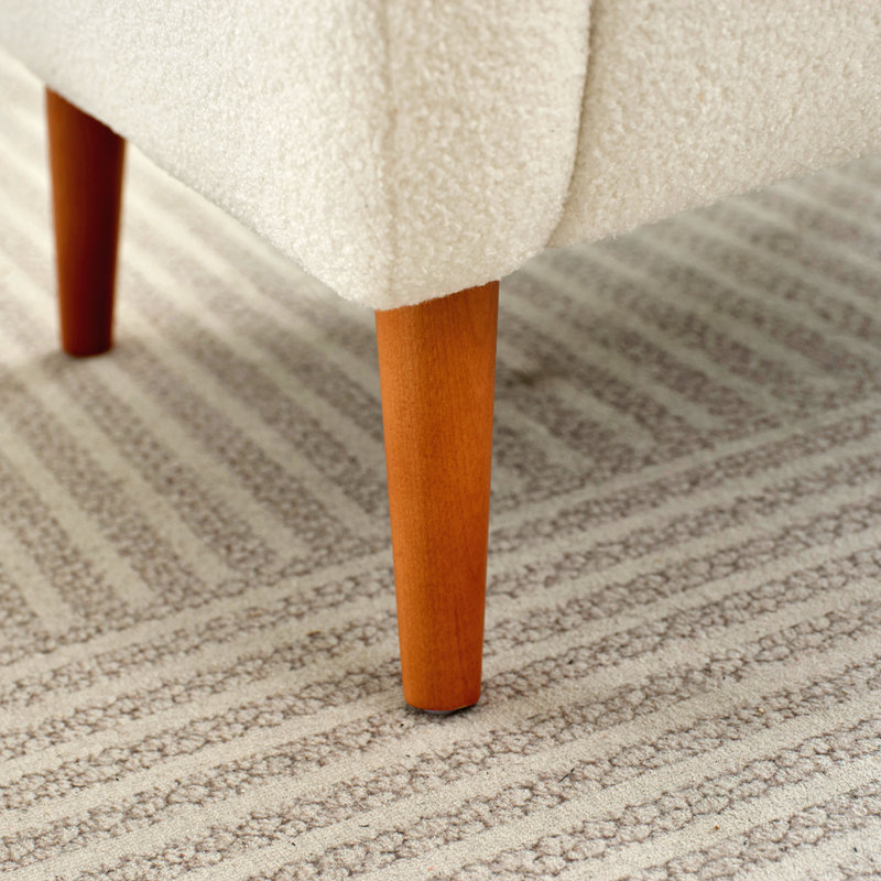 Fauteuil à oreilles Mirod, Beige Boucle