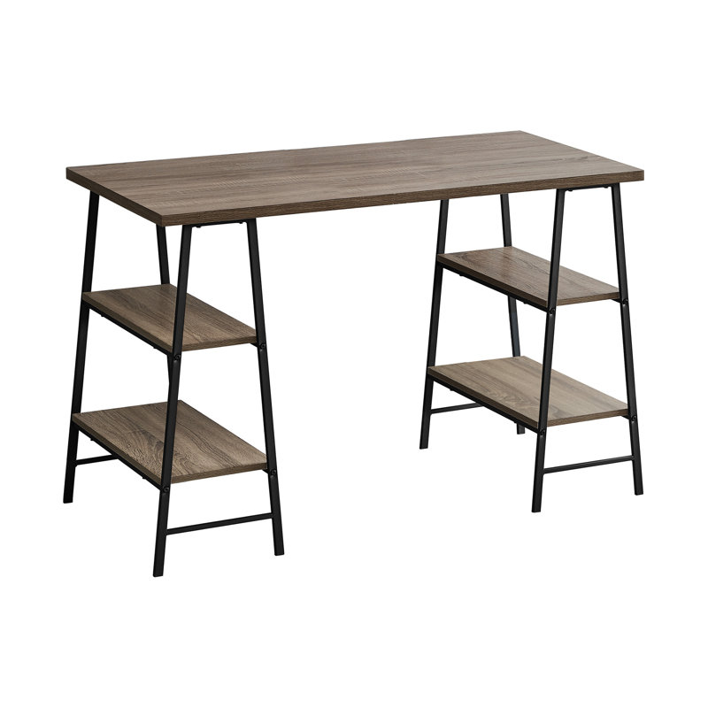 Computer Desk, Taupe/Black