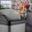 Annessia Plastic Swing Top Recycling Bin Removable Swing Lid Garbage Rubbish Trash Can (50 Litre)-738638713