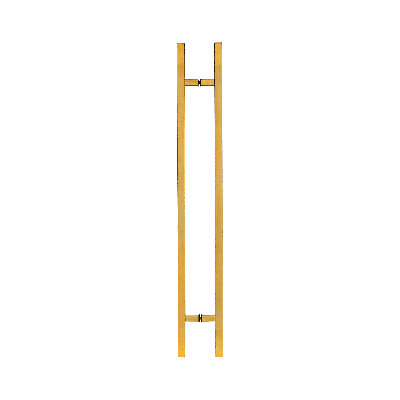 Poignée de porte longue, poignée d'entrée en forme de «H» carrée, acier inoxydable 304
