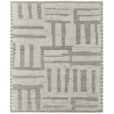 Ashby Wool Geometric Area Rug in Gray