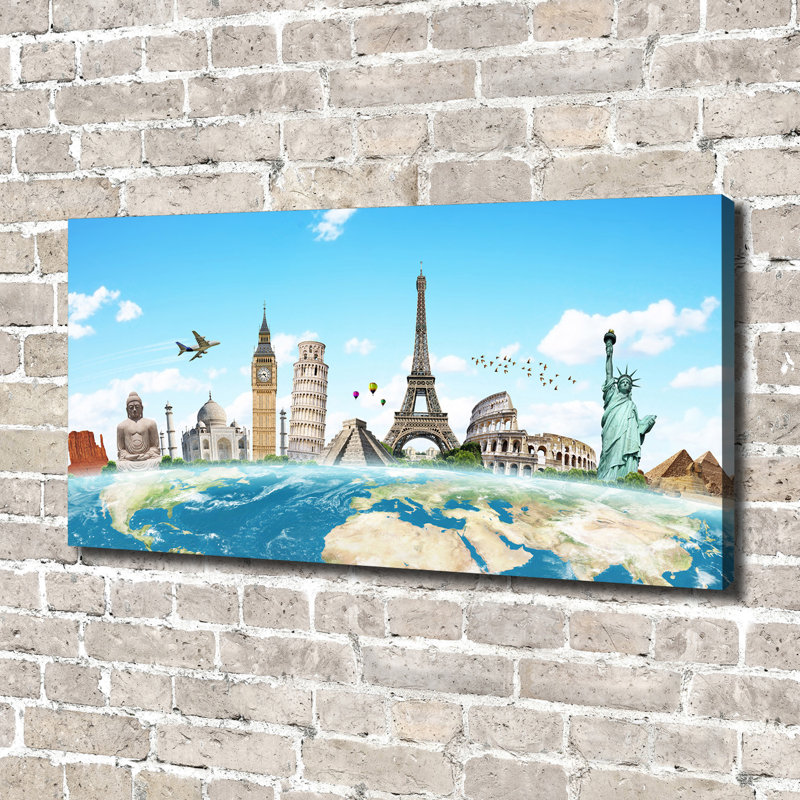 Monuments Of The World - No Frame Print on Canvas