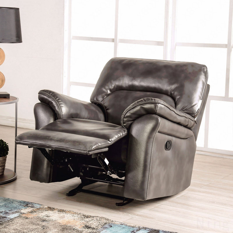 Fauteuil inclinable et oscillant gris foncé