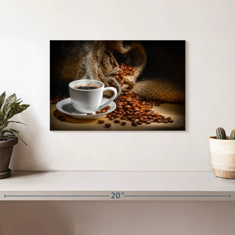 Freshly Brewed Coffee Canvas Print, 12" H x 8" W x 1" D