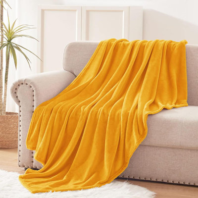 Extra Large Fleece Throw Blanket For Couch, Sofa, 300GSM Super Soft And Warm Blankets, Pure Throw All Season Use, Cozy, Plush, Lightweight, 50X70 Inches