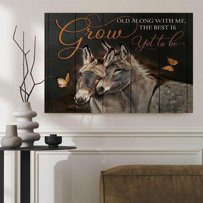 1pc Saint-Valentin, impression sur toile encadrée, affiche de la Saint-Valentin, impression sur toile pour salon, chambre, bureau, salle de bain, dortoir, prêt à accrocher