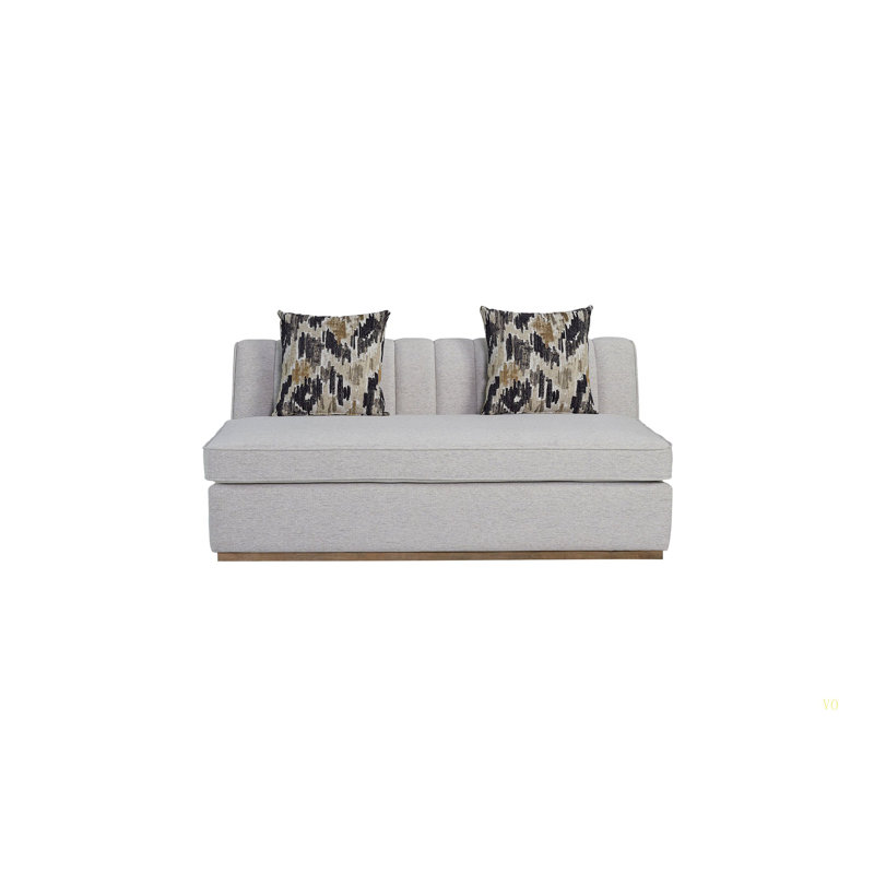 Channel Armless Loveseat