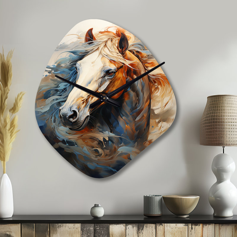 Horloge murale en forme de cheval, Petit