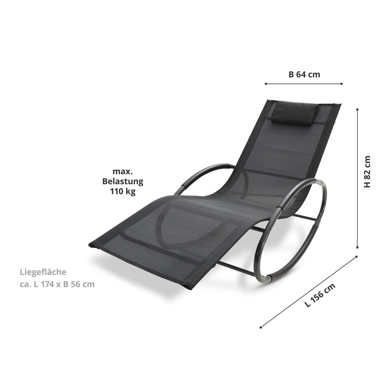 Binyameen 156cm Long Single Chaise with Cushions