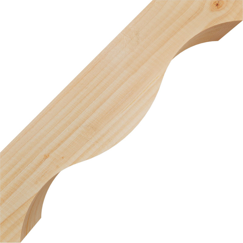 Attelle de genou Funston, Sapin de Douglas, Lisse, H 14 po x l 3,5 po x P 14 po