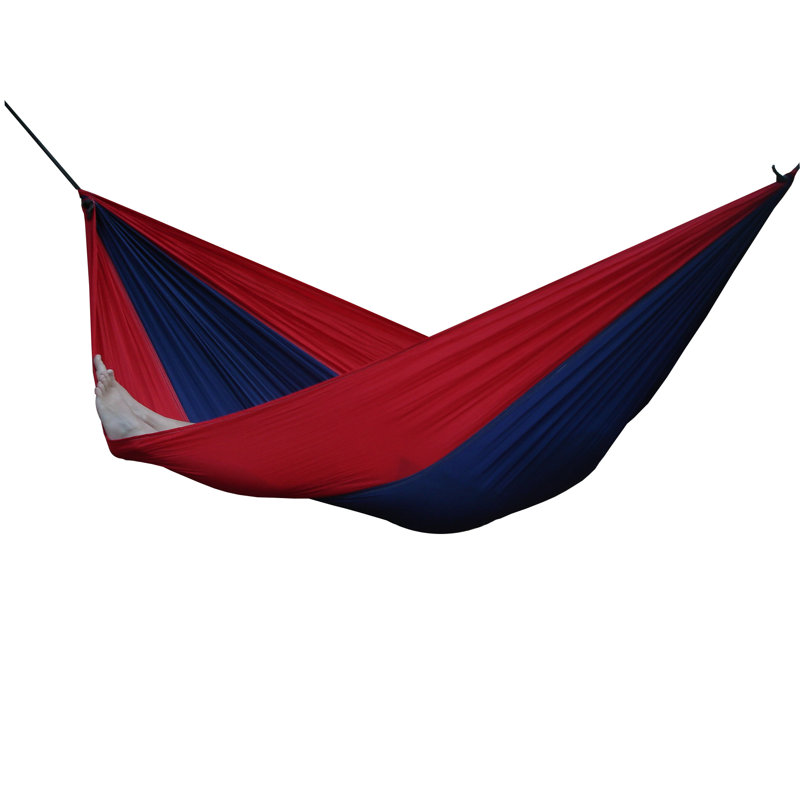 Lucia Double Camping Hammock, Double, Navy / Red