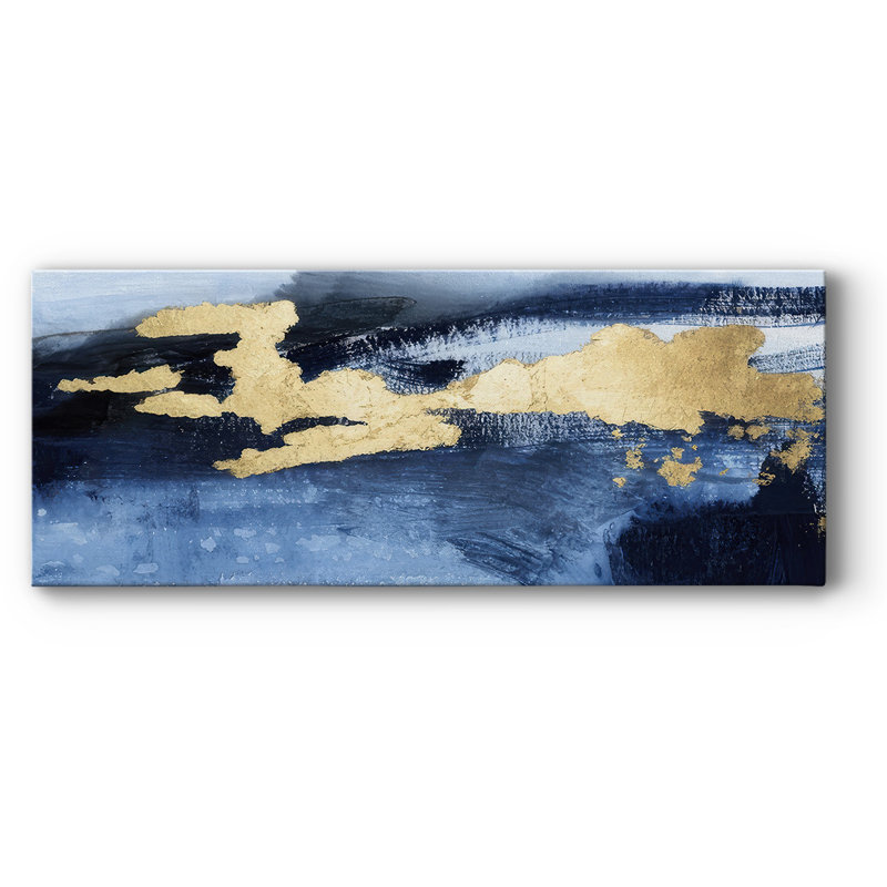«I Indigo Sea I» sur toile, H 12 po x l 30 po x P 1,5 po