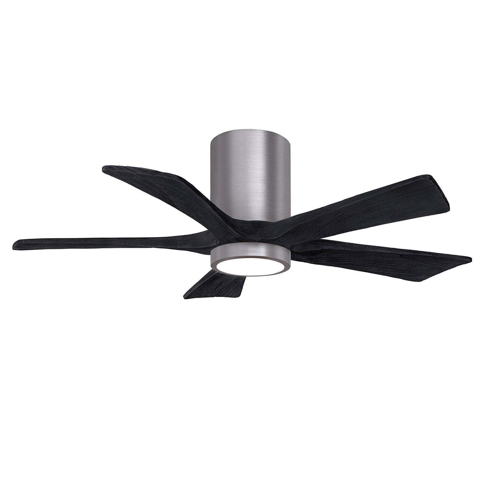 Irene 5 - Blade LED Ceiling Fan with Light Kit Included, Matte Black, Brushed Pewter, 42"