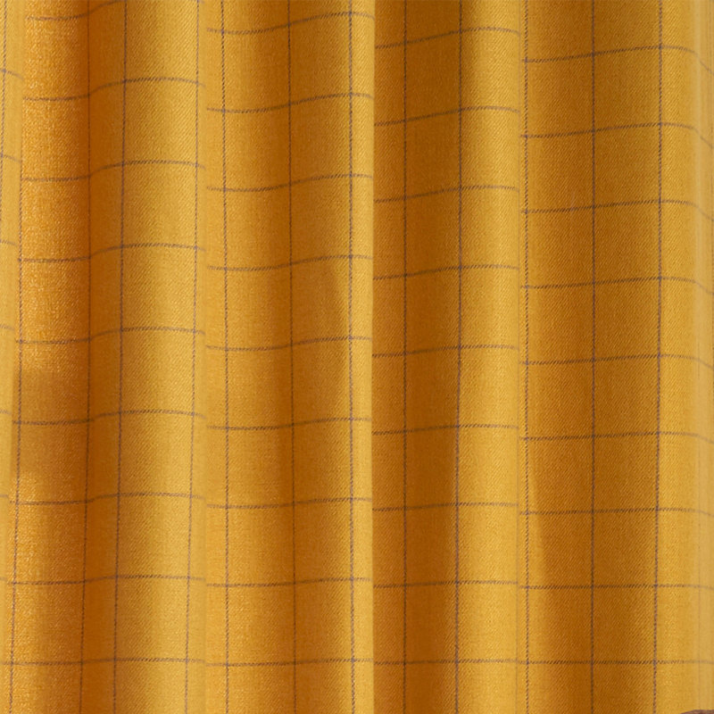 Room Darkening Curtain Pair, 168 W x 183 D cm, Ochre