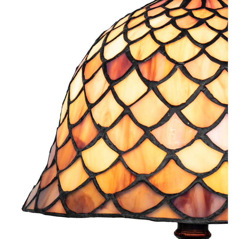 12" High Tiffany Fishscale Mini Lamp