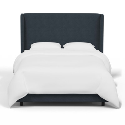 Tilly Linen Upholstered Wingback Bed