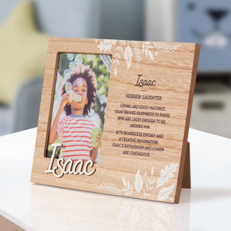 Hazella Tan Solid + Manufactured Wood Picture Frame