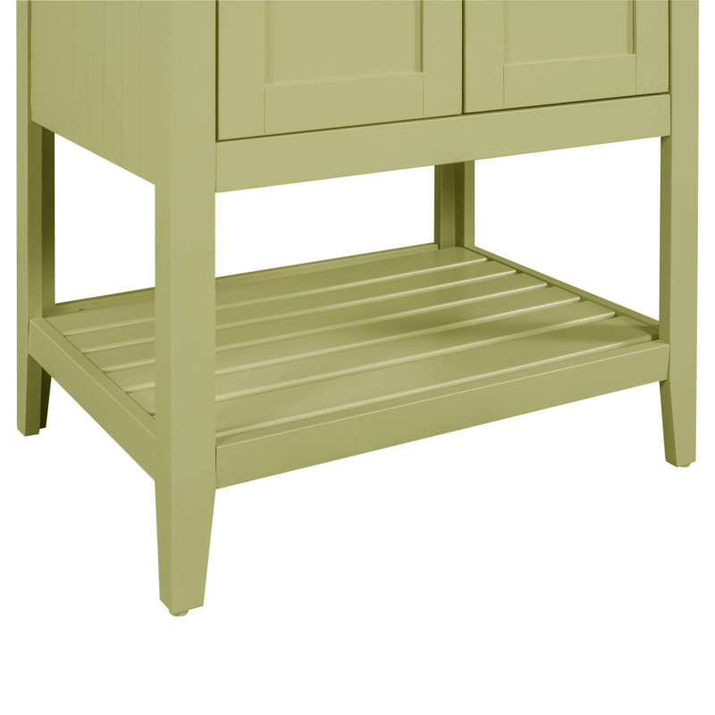 Meuble-lavabo simple 24 po, Vert