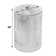 Tundra 12 in. W Round  Stainless Steel End Table