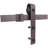 Black Steel Double Door Barn Door Hardware Kit Standard Double