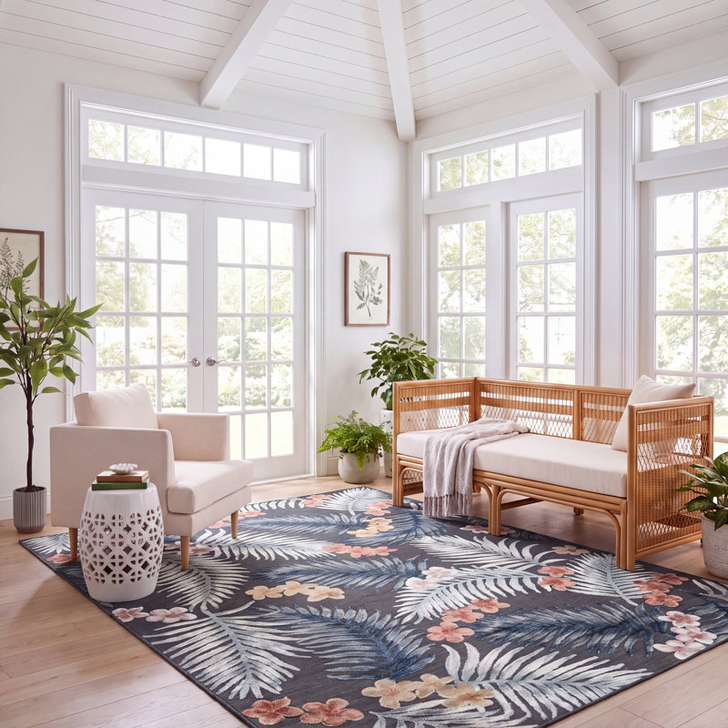 Tapis d'intérieur / extérieur Sommerville, Rectangle 8 pi x 10 pi