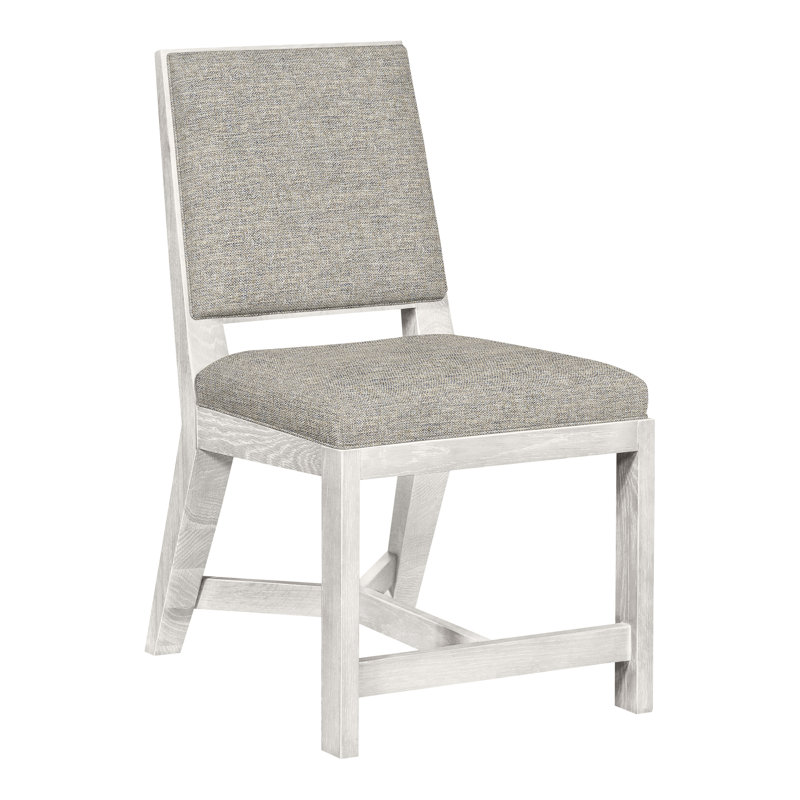 Thom Filicia Home Upholstered Back Side Chair, Impala Storm, Casa Blanca