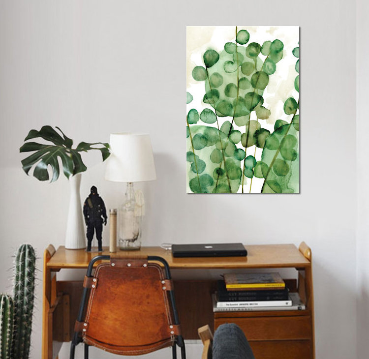 «Zanzibar Gem II», reproduction d'aquarelle sur toile tendue, H 12 po x l 8 po x P 0,75 po, Toile tendue, Pas de tapis