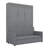 Wall-Mounted Full-Size Murphy Bed With Soft Comfort Cushion