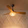 52'' Abs Ceiling Fan Light With Rattan Shade And Remote Control Included