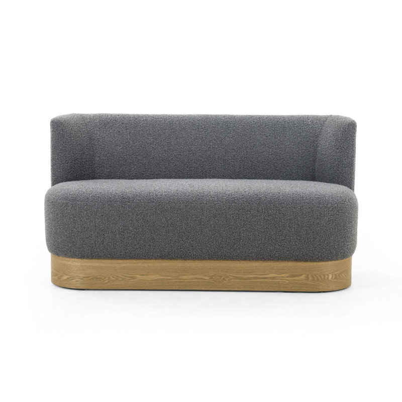 Banc rembourré Kenta, Gris anthracite