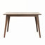 Ensemble de salle à manger 5 pièces Mid-Century moderne avec structure en bois massif et chaises rembourrées