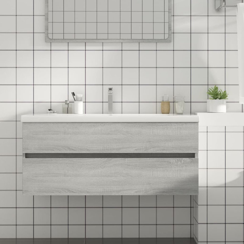 Adjua Bathroom Cabinet, Grey Sonoma