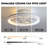 19" Modern Caged Flush Mount Ceiling Fan with LED Light and Remote Smart App Control