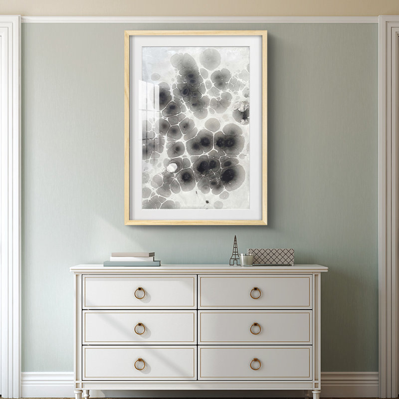 Marbling VIII -Framed Print, Natural