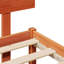 87-8 Bed Frame with Headboard Solid Pine wood-121604716-114769790