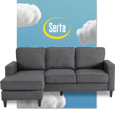Serta Harmon Upholstered Reversible Sectional Sofa and Chaise