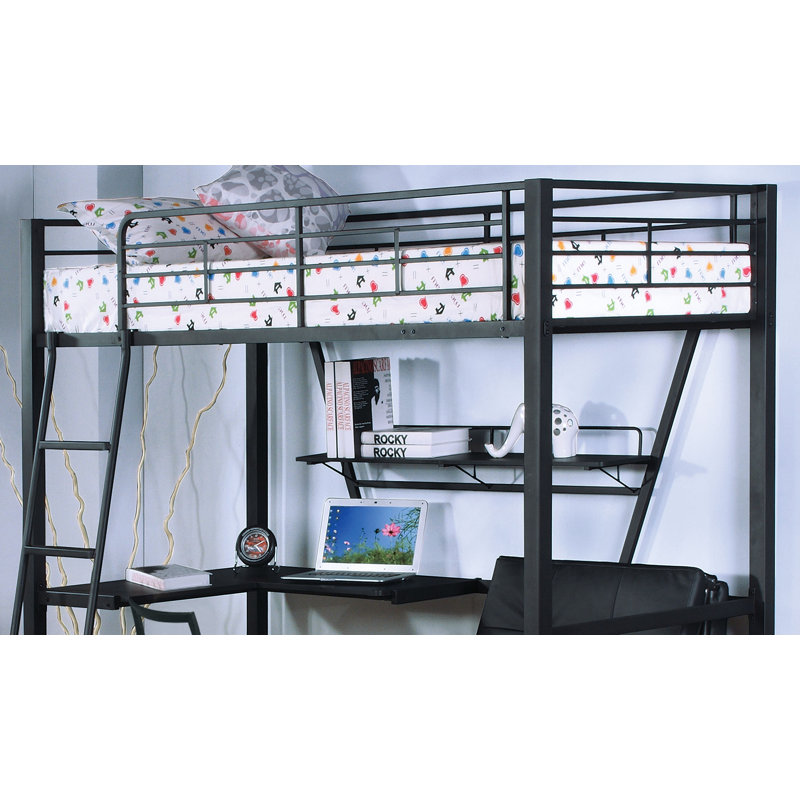 Lit mezzanine simple avec bureau intégré Henn par Isabelle & Max ™