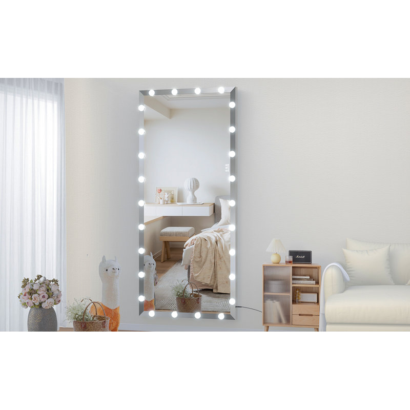 Miroir de salle de bain surdimensionné avec lumières Hollywood