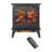 3D Flame Electric Infrared Quartz Fireplace Stove with Remote Control, Realistic Flame and Heating for Cozy Home Ambiance