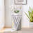 Triangular Mirror Square Table
