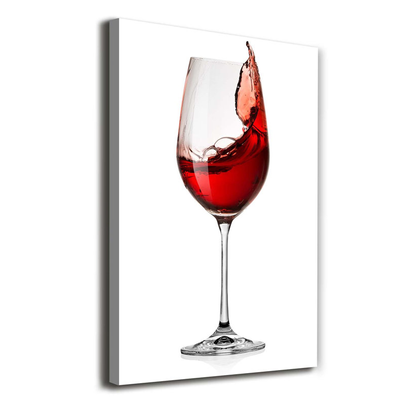 Red Wine - Wrapped Canvas Print
