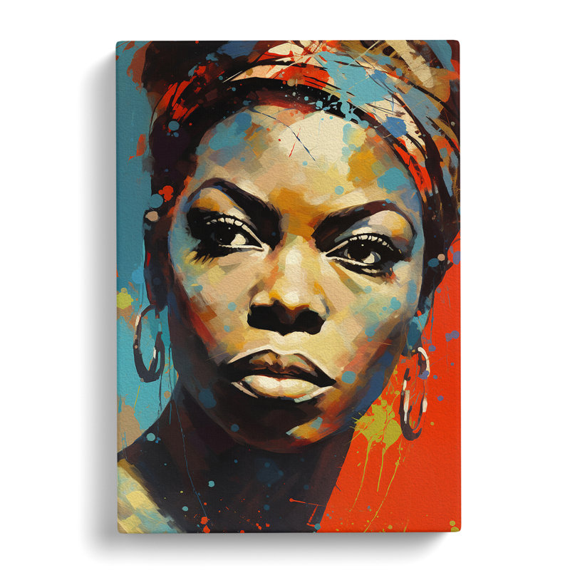 Nina Simone Expressionism - Print, 50cm H x 35cm W x 3cm D