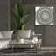  «Mini Abstract Rosette 3» par Chariklia Zarris, art mural sur toile, 37 po x 37 po