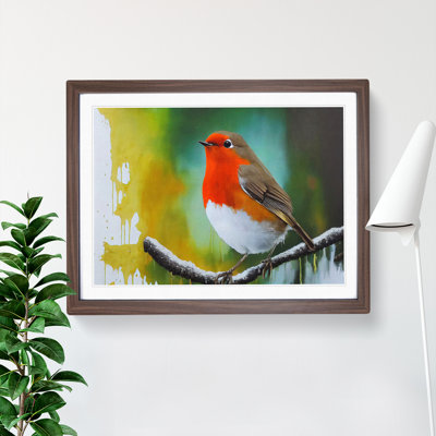 Epic Robin Bird - Framed Print