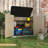 260 Gallons Durable Plastic Lockable Waterproof Outdoor Storage Shed-127346787