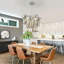 3 - Light Dimmable Glass Globe Chandelier
